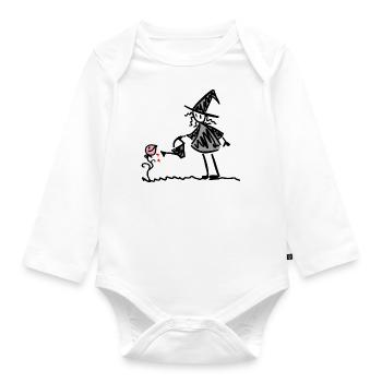 Witch Plant - Organic Longsleeve Baby Bodysuit - white - Front