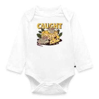 MOUSE - Organic Longsleeve Baby Bodysuit - white - Front