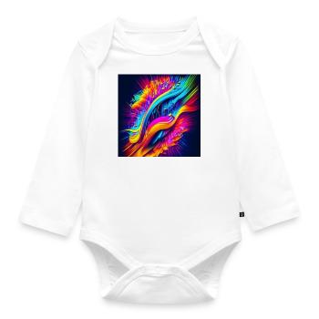 Chord of the universe - Organic Longsleeve Baby Bodysuit - white - Front