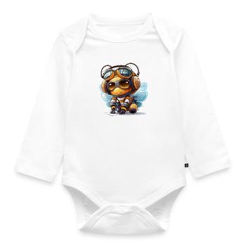 Summender Champion - Baby Bio-Langarm-Body - Weiß - Vorne
