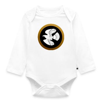 Spartan Special Forces Shield Falcon Griechenland - Baby Bio-Langarm-Body - Weiß - Vorne
