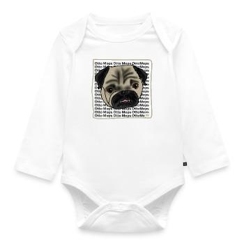 Otto Mops - Baby Bio-Langarm-Body - Weiß - Vorne