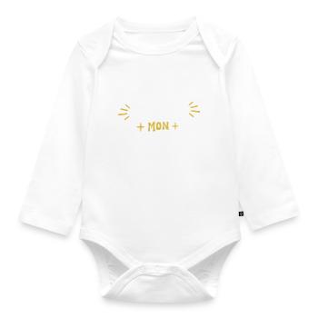 J'habite chez mon chat - Body Bébé bio manches longues - blanc - Devant