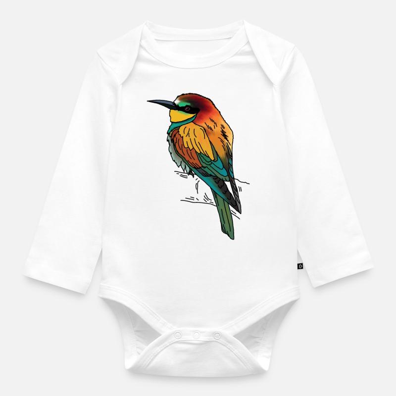 Guêpier - Body Bébé bio manches longues - blanc