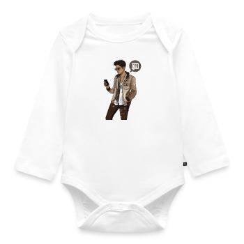 Social Media Influencer - Organic Longsleeve Baby Bodysuit - white - Front