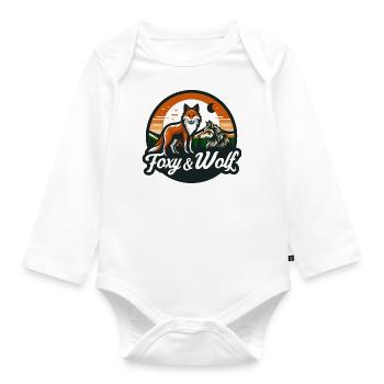 FOXY AND WOLF 4 - Baby Bio-Langarm-Body - Weiß - Vorne
