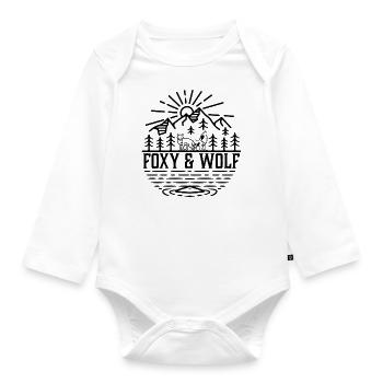 FOXY AND WOLF Pic 2 - Baby Bio-Langarm-Body - Weiß - Vorne