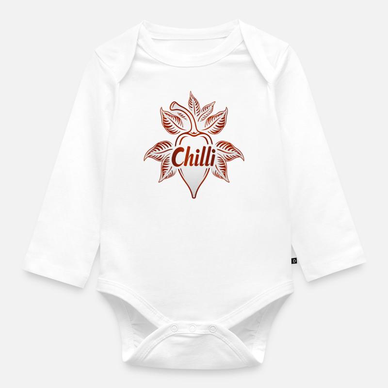 be Chilli - Baby Bio-Langarm-Body - Weiß