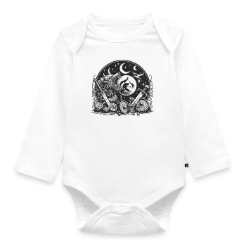 Ahmenruh - Baby Bio-Langarm-Body - Weiß - Vorne