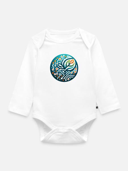 BioTechHarmony - Baby Bio-Langarm-Body - Weiß