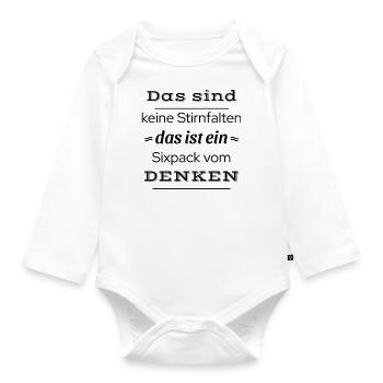 Witzige geschenkideen - Baby Bio-Langarm-Body - Weiß - Vorne