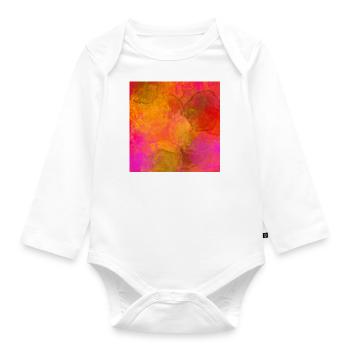 Fleck Design - Baby Bio-Langarm-Body - Weiß - Vorne