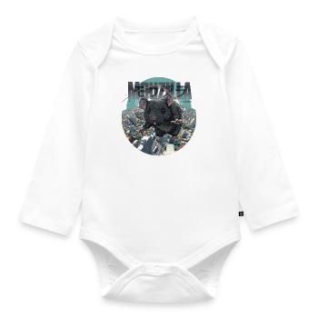 MOUZILLA - Baby Bio-Langarm-Body - Weiß - Vorne