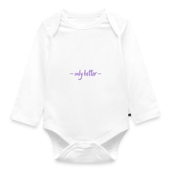 Les filles jouent aussi au quadball. Seulement mieux !. - Body Bébé bio manches longues - blanc - Devant