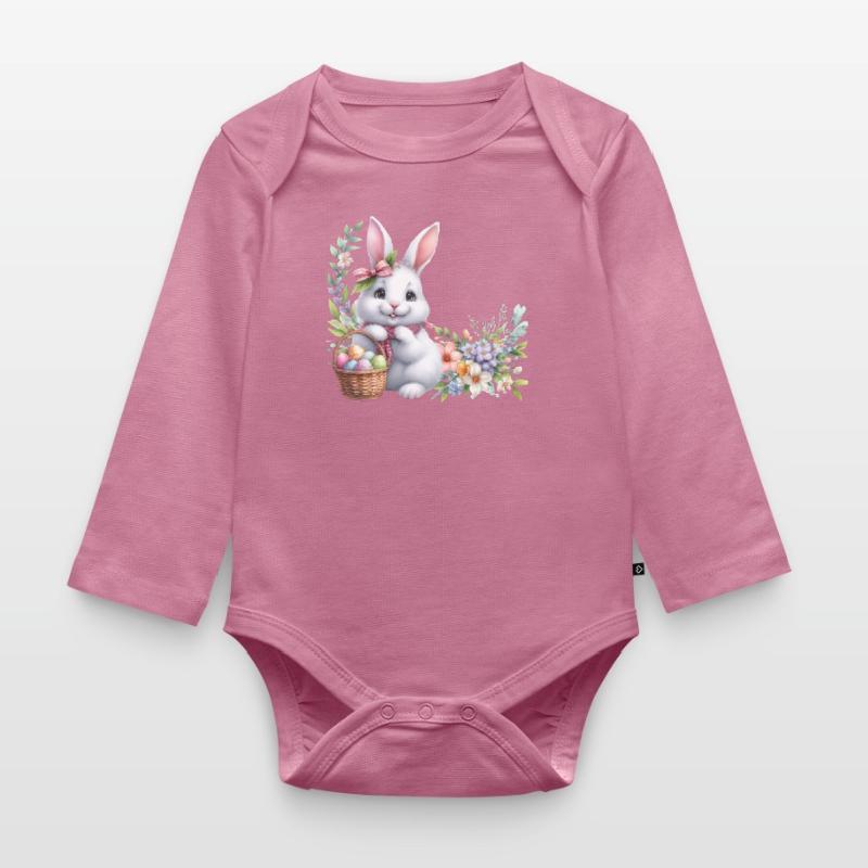 Easter Easter Bunny Easter Saturday Easter Sunday Easter Eggs Spring Organic Longsleeve Baby Bodysuit