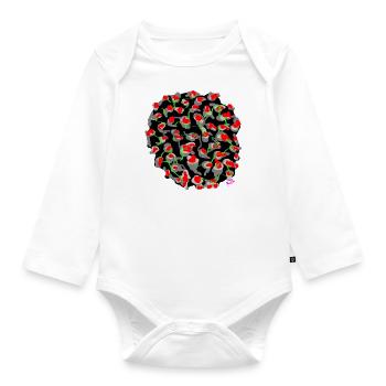 VIRUS MORTEL DEFo III 2107 - Body Bébé bio manches longues - blanc - Devant