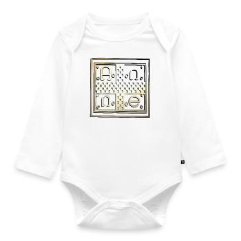 anne2 - Organic Longsleeve Baby Bodysuit - white - Front
