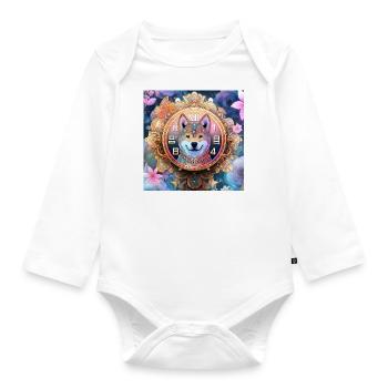 The Temporal Observer - Organic Longsleeve Baby Bodysuit - white - Front