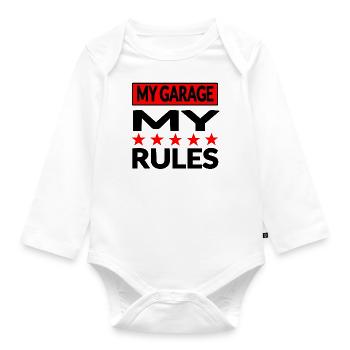 Garage - Organic Longsleeve Baby Bodysuit - white - Front