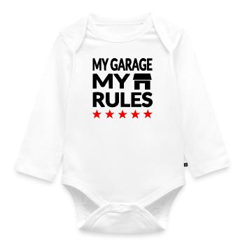 Garage - Organic Longsleeve Baby Bodysuit - white - Front