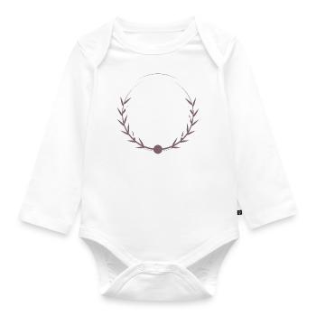 Délicieuses saveurs cadeau idée cadeau anniversaire - Body Bébé bio manches longues - blanc - Devant