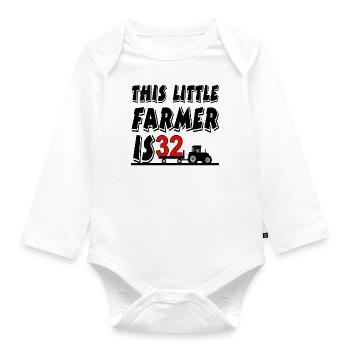Bauer - Baby Bio-Langarm-Body - Weiß - Vorne