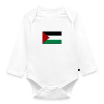 Palestine libre - Body Bébé bio manches longues - blanc - Devant