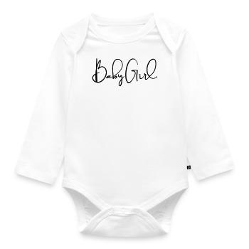 Bébé fille - Body Bébé bio manches longues - blanc - Devant