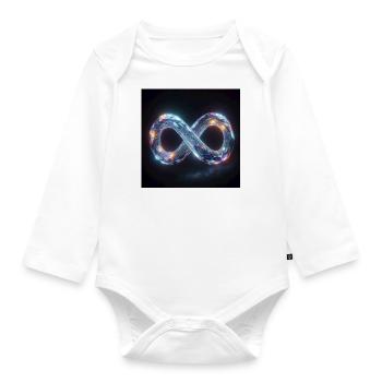 Infinity - Organic Longsleeve Baby Bodysuit - white - Front