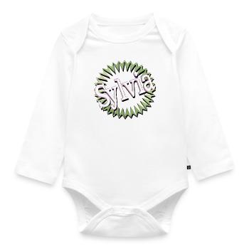 sylvia2 - Organic Longsleeve Baby Bodysuit - white - Front