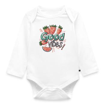 Sommer Stimmung - Baby Bio-Langarm-Body - Weiß - Vorne