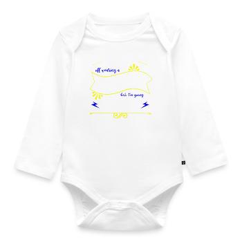Birthday Weightless Astronomy Gifts - Organic Longsleeve Baby Bodysuit - white - Front