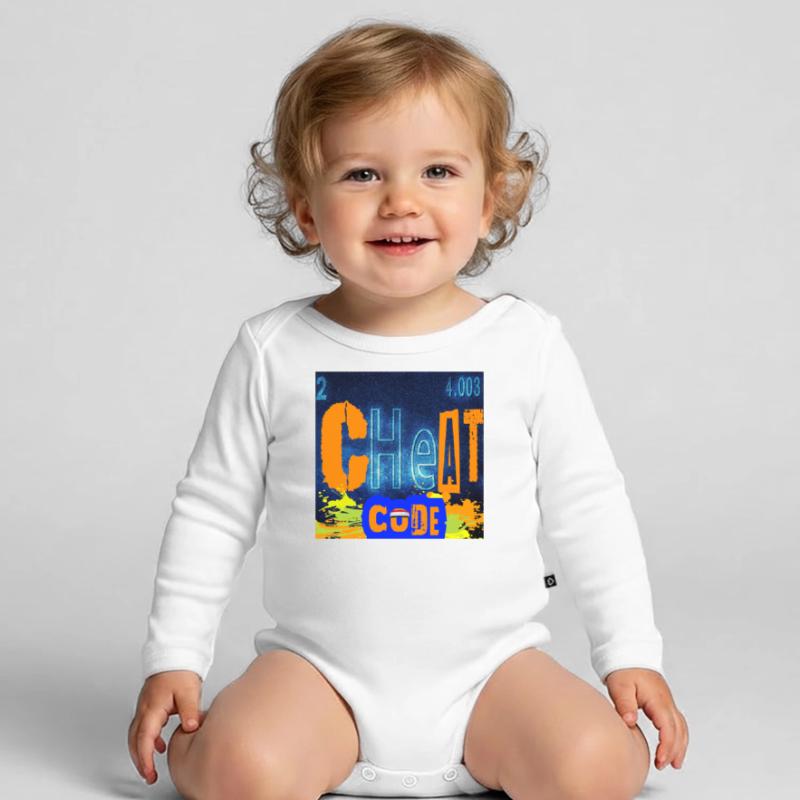 CHEATCODE CHEMISTRY Organic Longsleeve Baby Bodysuit