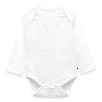 Lustiger Computerfreak Computertechniker - Baby Bio-Langarm-Body - Weiß - Vorne