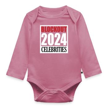 Blockout Celebrities 2024 | Farben änderbar - Baby Bio-Langarm-Body - Mauve - Vorne
