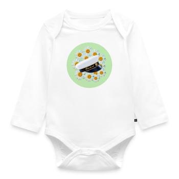 Abschlussfeier 2024 Abiturfeier - Baby Bio-Langarm-Body - Weiß - Vorne