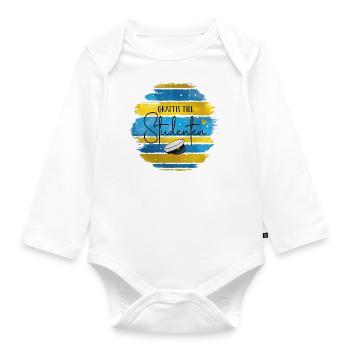 Abschlussfeier 2024 Abiturfeier - Baby Bio-Langarm-Body - Weiß - Vorne