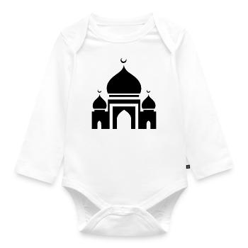 Moschee - Baby Bio-Langarm-Body - Weiß - Vorne