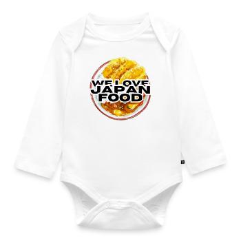 Nous aimons le japon curry japonais - Body Bébé bio manches longues - blanc - Devant