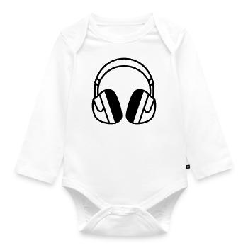 Gaming headset - Organic Longsleeve Baby Bodysuit - white - Front