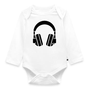 Gaming headset - Organic Longsleeve Baby Bodysuit - white - Front