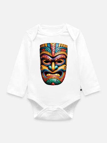 Tiki - Baby Bio-Langarm-Body - Weiß