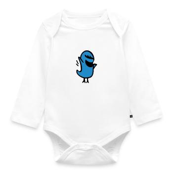 I am two - zweiter Geburtstag - Baby Bio-Langarm-Body - Weiß - Vorne