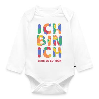 Ich bin ich - Limited Edition Selbstvertrauen Mut - Baby Bio-Langarm-Body - Weiß - Vorne