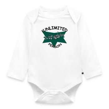 You're wonderful - Organic Longsleeve Baby Bodysuit - white - Front