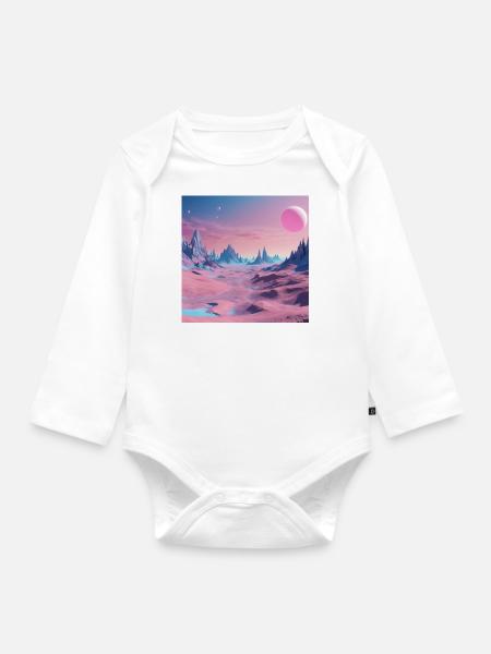 Himmlischer Traum - Baby Bio-Langarm-Body - Weiß