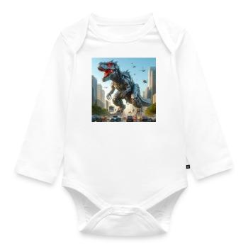 Rampage - Organic Longsleeve Baby Bodysuit - white - Front
