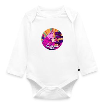 Cosy Brunch Club - Organic Longsleeve Baby Bodysuit - white - Front