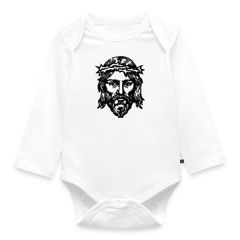 Mon Dieu - Body Bébé bio manches longues - blanc - Devant