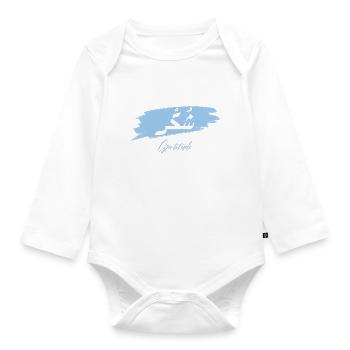 Shukr - Gratitude - Organic Longsleeve Baby Bodysuit - white - Front